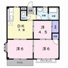 サンシャインヒルズ 3DKの間取り