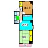 エールメゾン美浜 2DKの間取り