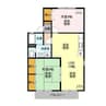 サンフラワー（清見台） 2LDKの間取り