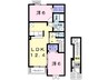 カーサモデルノ 2LDKの間取り