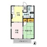 メゾンベール参番館 2DKの間取り
