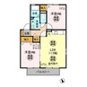 アルカイックシャトー南館 2LDKの間取り