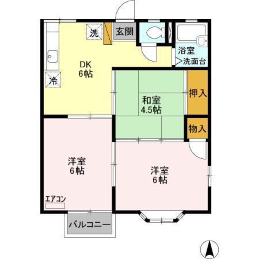 間取図 レイクヒルズ373Ａ