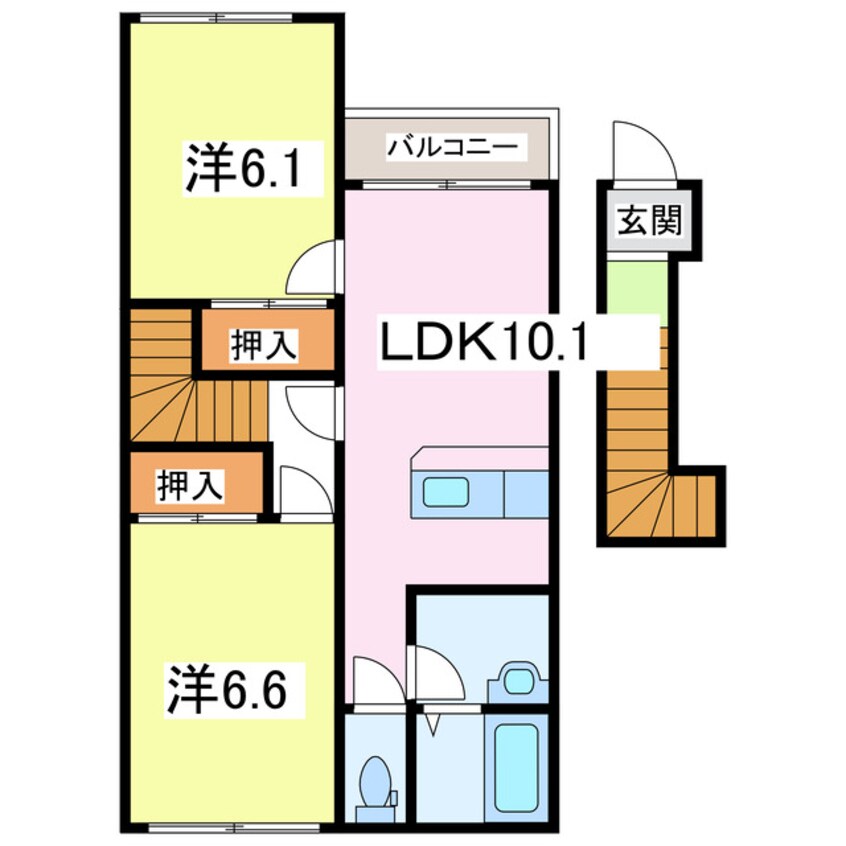 間取図 リーフ Leaf