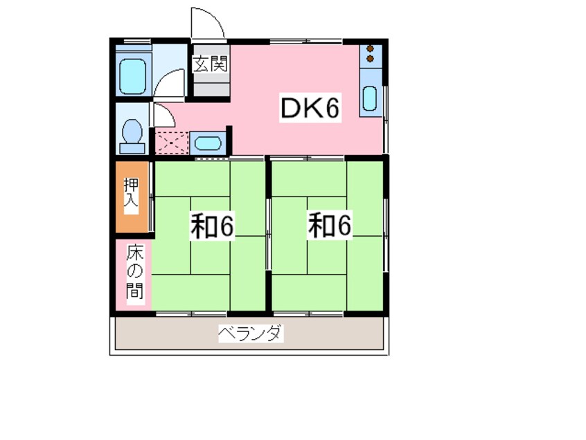 間取図 新富ハイツ