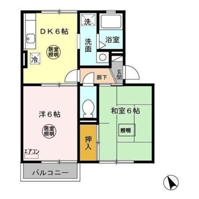 間取図 アネックス中野Ⅱ