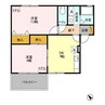 プライム長浦Ｂ 2DKの間取り