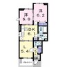 スプリングコート羽鳥野Ａ 2LDKの間取り