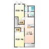 Eterlispa02 2LDKの間取り