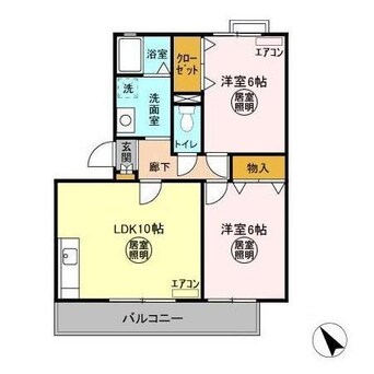 間取図 フォレストヒルズＤ