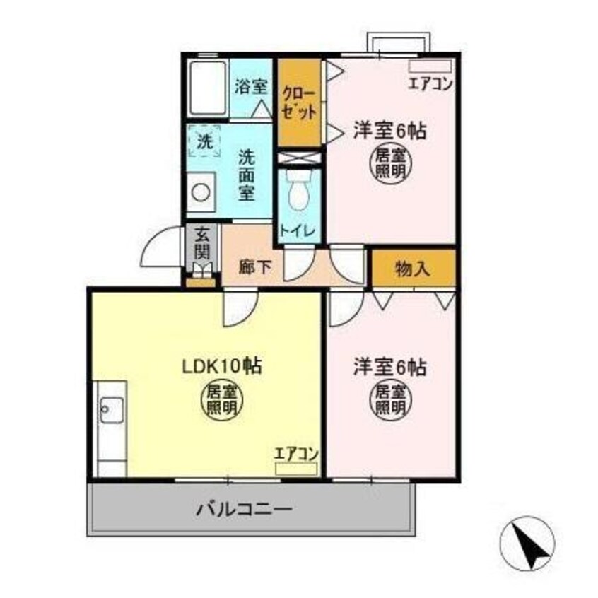 間取図 フォレストヒルズＤ