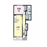 ソレアードⅡ 1LDKの間取り