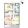 ソレイユイワネ 2LDKの間取り