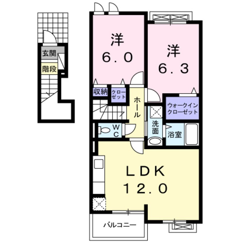 間取図 エクセレントネサキＤ