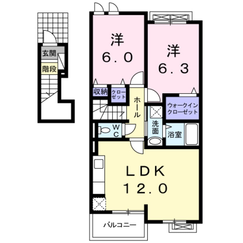 間取図 エレガント
