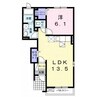 アルモニー 1LDKの間取り