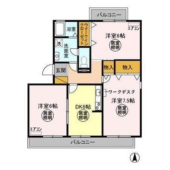 間取図 オーシャンヒルズＣ