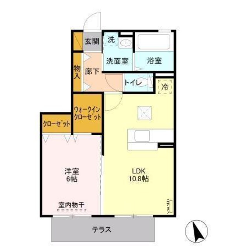 間取図 ルソレイユ（北子安２丁目）