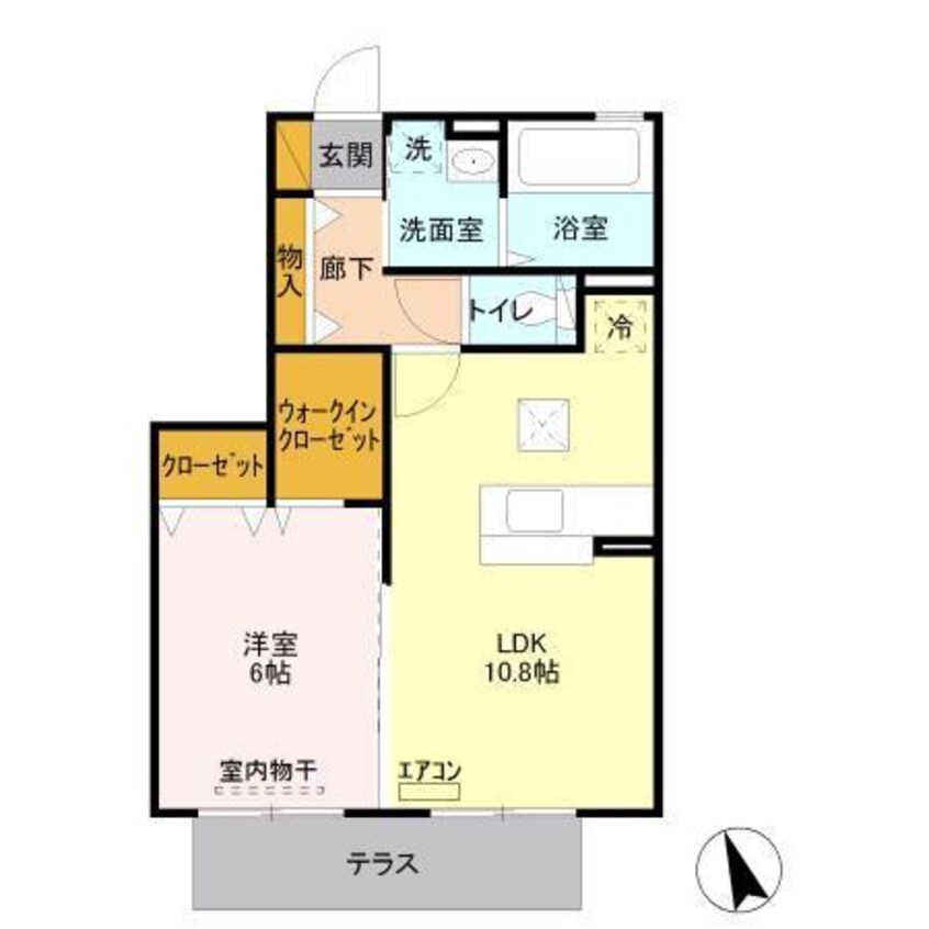 間取図 ルソレイユ（北子安２丁目）