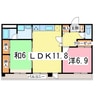 スターハイム君津 2LDKの間取り