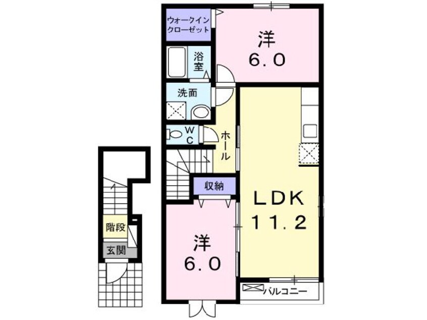 間取図 ブライトユニゾンⅡ