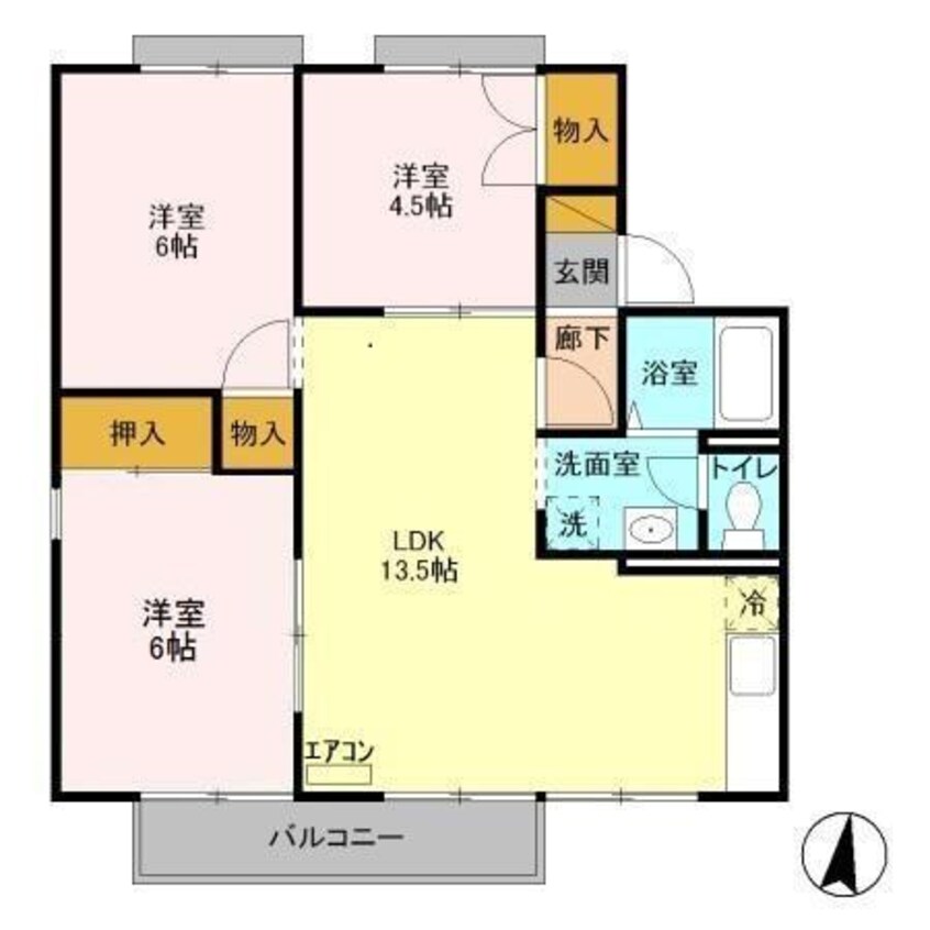 間取図 ルミエールＢ（木更津）