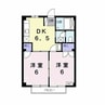 ファーストヒルズＡ 2DKの間取り