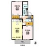 プルミエ(袖ヶ浦市) 2DKの間取り
