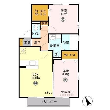 間取り図 ヴェルデコリーナ参番館