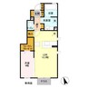 アンジュール 1LDKの間取り