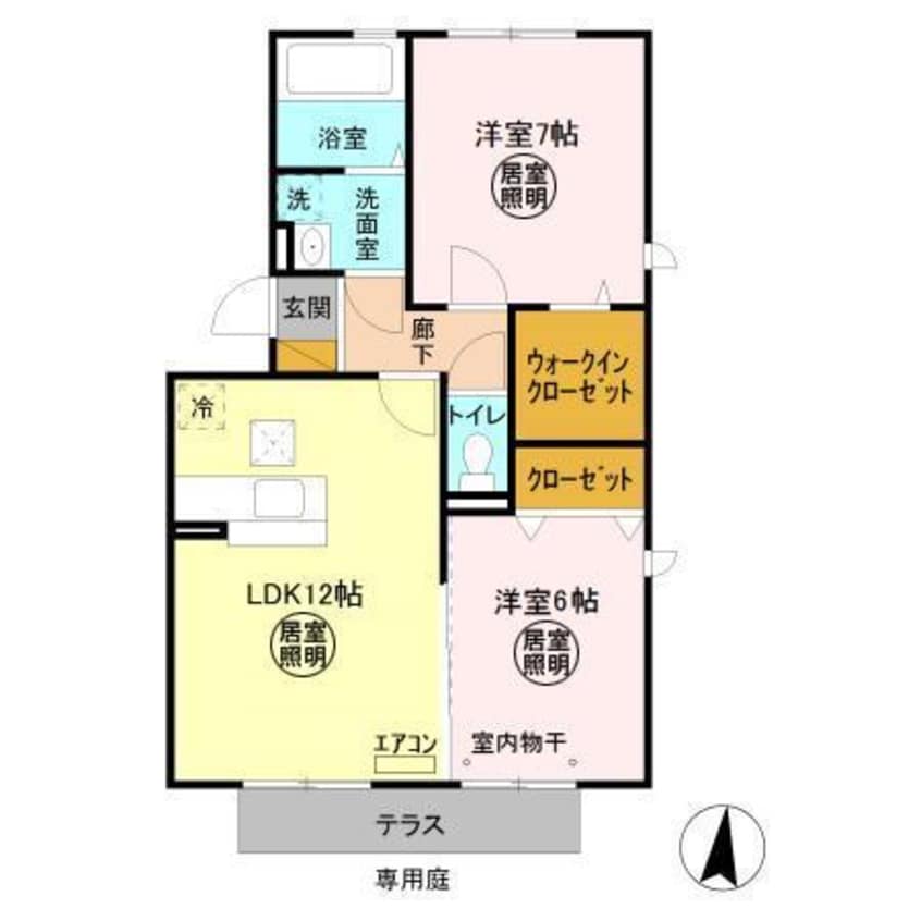 間取図 オルテンシアA
