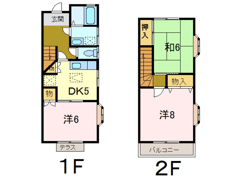 間取図 真舟コーポなか