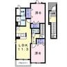 エアリーランドＢ 2LDKの間取り