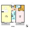 メゾンデュシーニュ 1LDKの間取り
