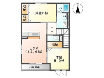 間取図 アッソルッソ