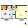 ボナヴィータ 1LDKの間取り