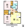 ブランピエール 2LDKの間取り