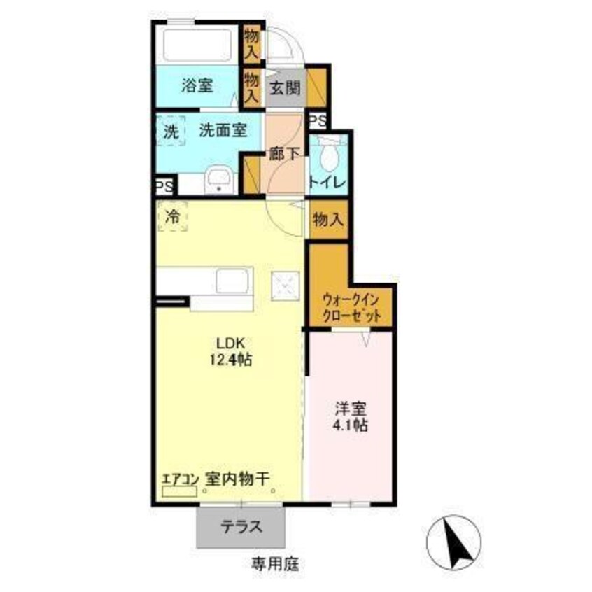 間取図 エルヴィータ西館