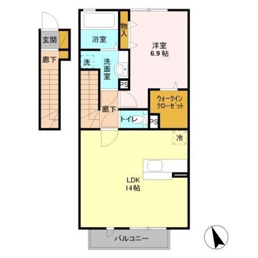 間取図 エルヴィータ東館