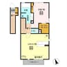 エルヴィータ東館 1LDKの間取り