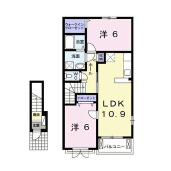 間取図 マシェリーミントＢ