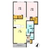 グリーンヴィラ 2LDKの間取り