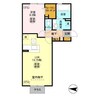 ルメルシェ 1LDKの間取り