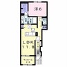 カレント美郷Ⅲ 1LDKの間取り
