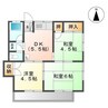 鶴見ハイツ 3DKの間取り