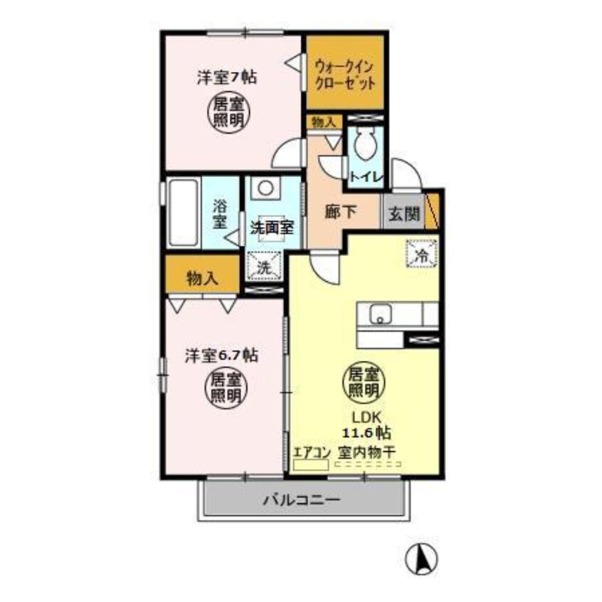 間取図 ドルチェＢ