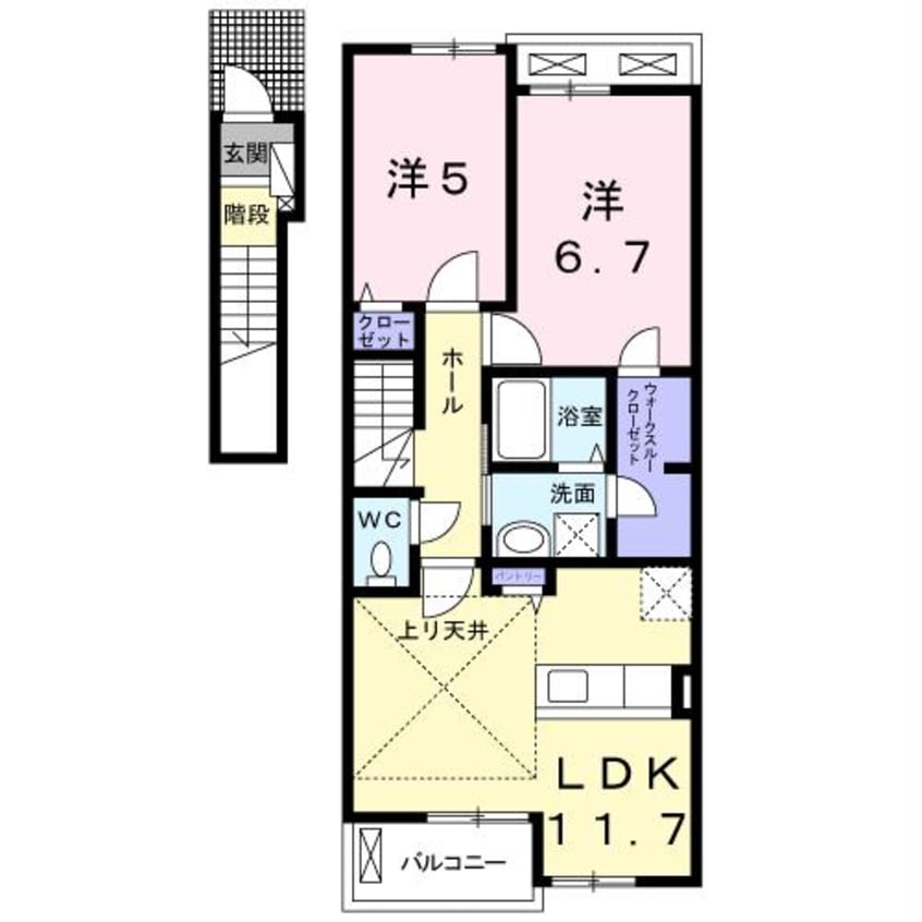 間取図 オアシス11D