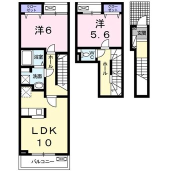 間取図 パレスジェリカⅢＢ