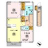 グランソレイユ 2LDKの間取り