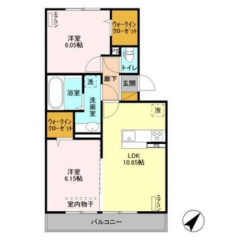 間取図 マノワール青堀